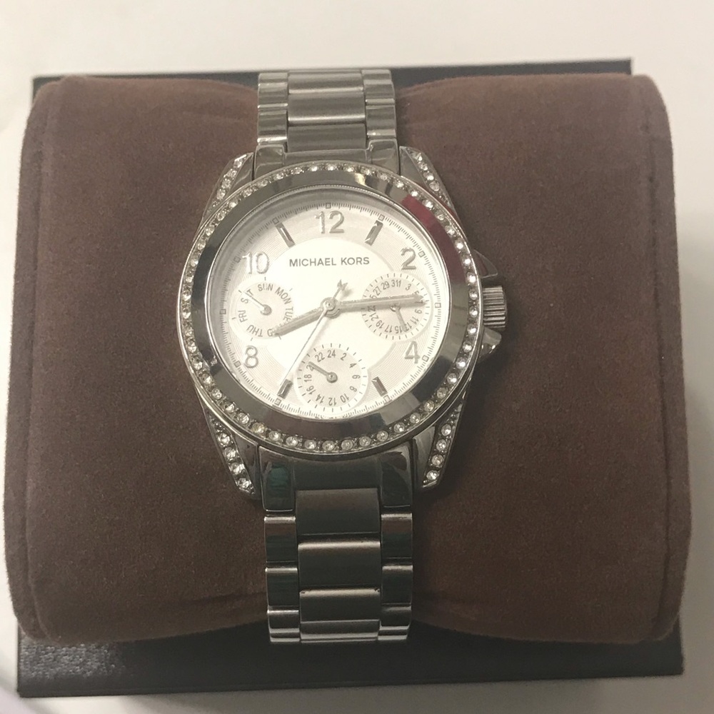 Michael Kors Women’s Blair Silver Tone watch